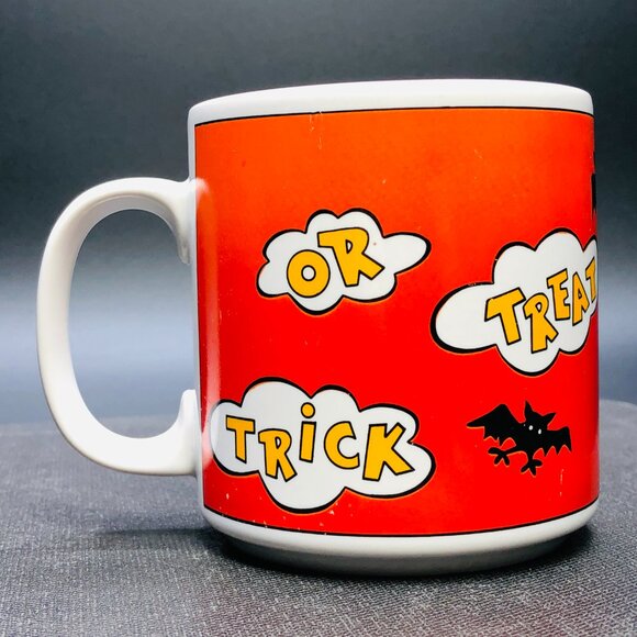 1987 Geo Z LEFTON Trick or Treat Anthropomorphic Black Kitty Cat Witch RARE - Picture 4 of 11